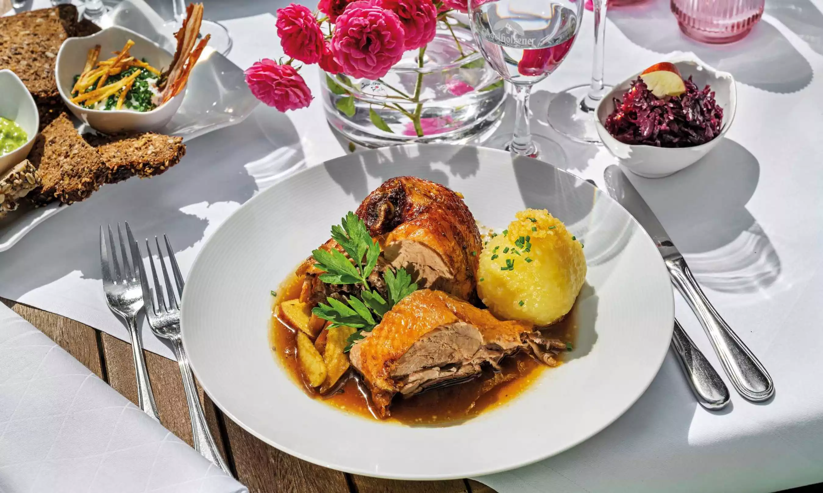 Saisonal abgestimmte Gerichte